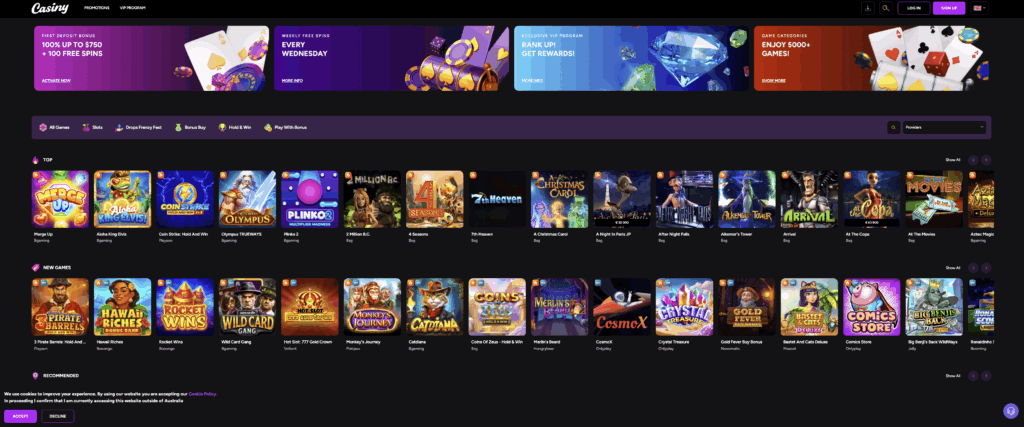 Experience the Thrill of Gaming at Casiny Casino 1